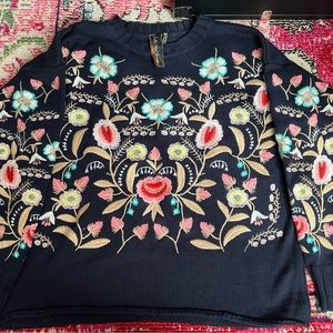 Aratta Embroidered Sweater